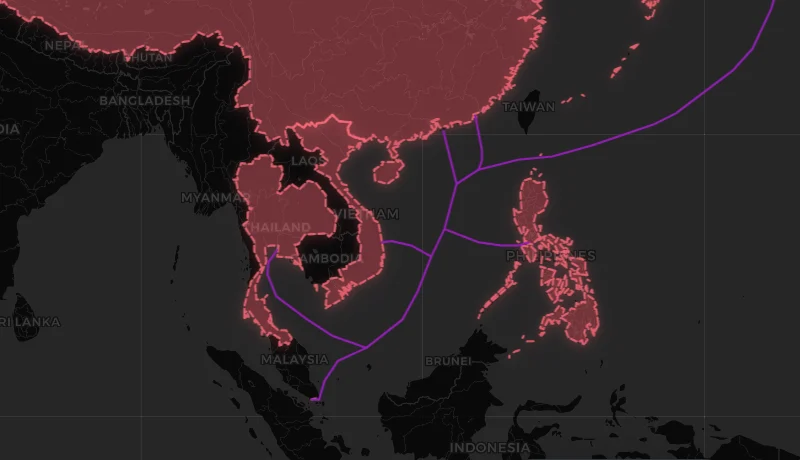 中国到泰国海底光缆