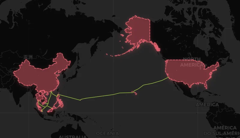 中国到美国海底光缆-2