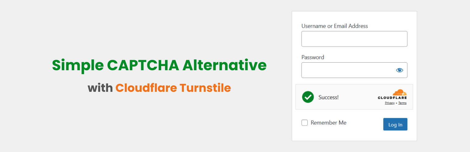 simple cloudflare turnstile banner
